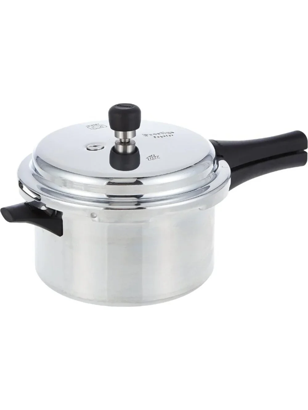 4L Aluminum Pressure Cooker - Durable, Fast Cooking, Easy Clean, Silver Finish